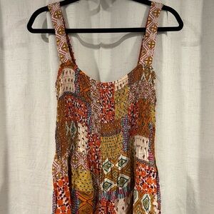 Rose + Olive Multicolor Sleeveless Top